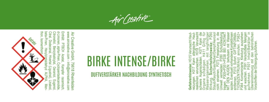 Duftverstärker synthetischer Nachbau "Birke Intense"