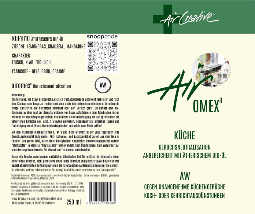Set Geruchsneutralisation Airomex®AW «Küche, WC und Bad» | mit Bio-Duft