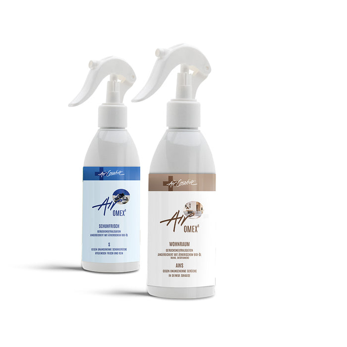 Set Geruchsneutralisation Airomex®AWS/S «Wohnraum, Schuhfrisch» | mit Bio-Duft